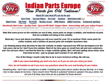 Tablet Screenshot of indianpartseurope.com
